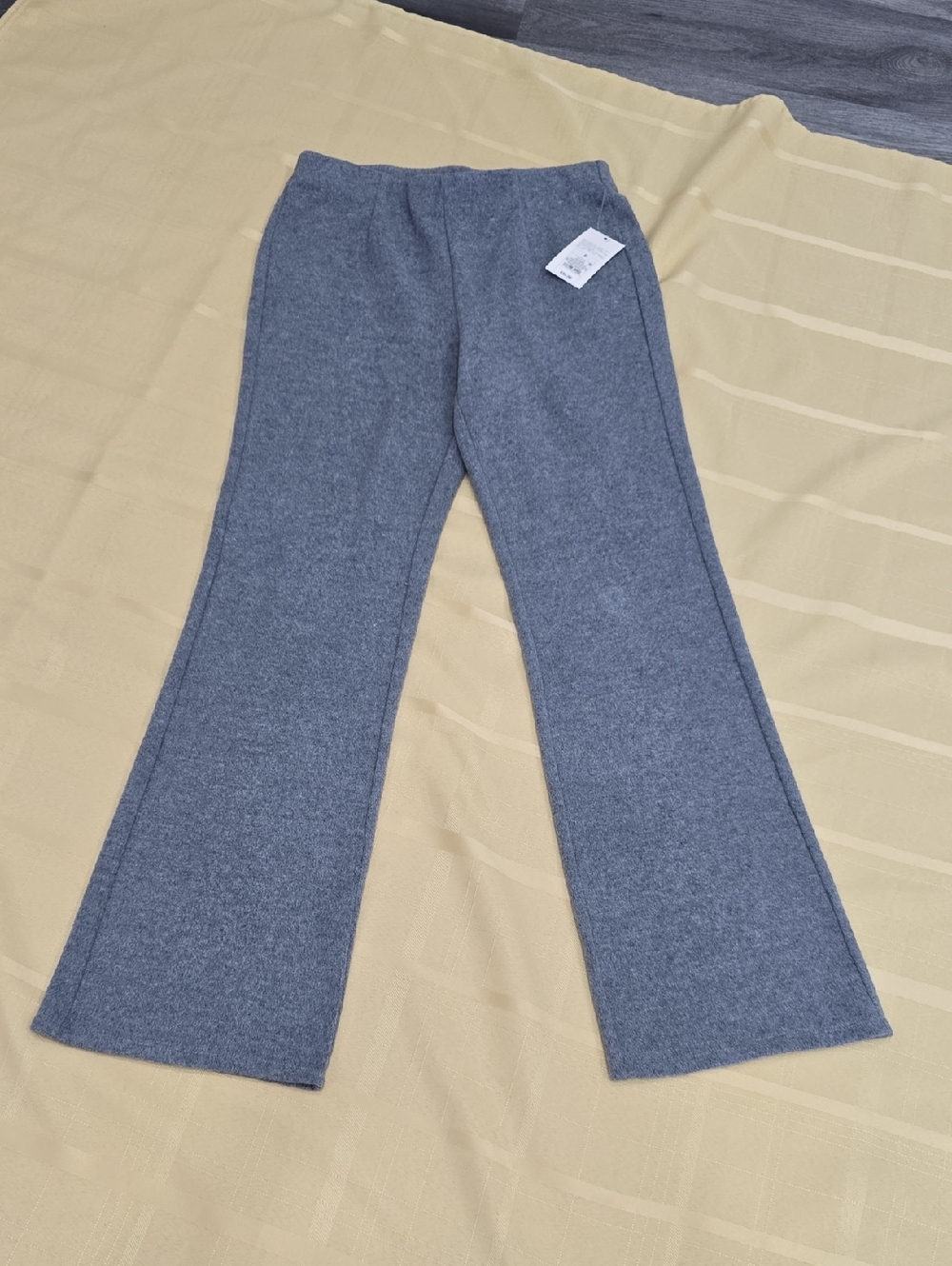 a new day Gray Brushed Pull-On Pants - Size S, NTW